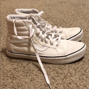 All white Vans